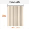 Tenda da doccia Beige 80x180cm Poliestere Antimuffa Anteprima dell’immagine prodotto 6