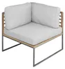 home24 Loungesofa - 2-teilig - Webstoff / Teak Massiv Produktbild-Vorschau 5