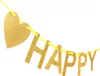 Oblique Unique Happy 50 Girlande Banner Geburtstag Goldene Produktbild-Vorschau 2