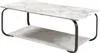 Couchtisch 'Kolta' 120x60x43 cm Marmoroptik, Weiß Produktbild-Vorschau 3