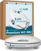 Calmwaters WC-Sitz erhöht, + 5 cm Erhöhung, stabiler Griff, Produktbild-Vorschau 1