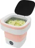 Pralka Przenośna 12L Mini Pralka Podróżna Składana (Różowa) Podgląd zdjęcia produktu 1