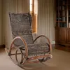 KRINES HOME Fotel bujany LUXOR Naturalny Rattan Zebrano Podgląd zdjęcia produktu 2