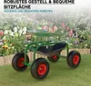 Wiltec Gartenwagen mit Ablagefläche bis 150kg Gartenhocker Produktbild-Vorschau 4
