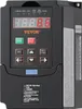 A black VEVOR frequency converter with a digital display and control buttons. Náhled obrázku produktu