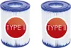Bestway Filterkartusche Gr.II, Ø10,6 cm x H13,6 cm, 2er Produktbild-Vorschau 62