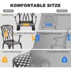 Avestar 3-teiliges Bistroset aus Aluminiumguss, Gartenmöbel Produktbild-Vorschau 6