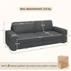 Yaheetech 3-Sitzer Sofa aus Cordstoff, 212 cm breit, Produktbild-Vorschau 4