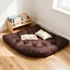 Coussin de sol marron foncé, 100 x 100 cm, pour enfants, Voir les images du produit 1