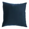 Samt Kissen Set, Zierkissen, 45x45 cm, Dunkelblau, mit Produktbild-Vorschau 2
