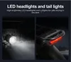 Close-up shots of the front headlight and rear taillight of an electric bicycle. Produktbild-Vorschau