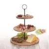 Excellent Houseware Serviertablett 2 Etagen Bambus Rund Produktbild-Vorschau 14