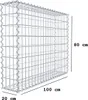 Gabion 100 cm x 80 cm x 20 cm (D x V x H), velikost ok 5 cm Náhled obrázku produktu 2
