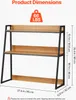 SucceBuy Schreibtisch-Bücherregal, 2-stöckig. Geeignet für Produktbild-Vorschau 3