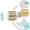 A product shot of a plumbing fitting with a washer. Produktbild-Vorschau