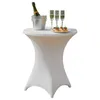 Copritavolo da bar 80x110 cm – Bianco – Elastico – Tavolino Anteprima dell’immagine prodotto 1