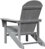 vidaXL Adirondack-Stuhl Hellgrau 82 x 74 x 92 cm HDPE Produktbild-Vorschau 6