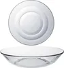 Lys - Assiette creuse en verre transparent x6 - 21cm Voir les images du produit 5