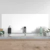 DEQORI Küchenrückwand Glas 125x50 cm 'Weiß' Spritzschutz Produktbild-Vorschau 4