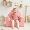 Kindersessel in Bärenform aus Samt und Schaumstoff rosa | Produktbild-Vorschau 4