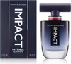 A product shot of a Tommy Hilfiger Impact Intense Eau de Parfum bottle and its packaging. Anteprima dell’immagine prodotto