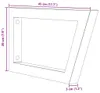 vidaXL Supports de lavabo 2 pcs. noir trapézoïdal acier Voir les images du produit 8