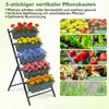 COSTWAY 5-poziomowa podwyższona grządka, pionowa grządka z Podgląd zdjęcia produktu 4