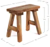 HOLZHOCKER "RUSTICO" | Mahagoni | rustikaler Sitzhocker Produktbild-Vorschau 2
