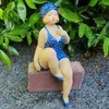 Gartenfigur Badenixe Figur als Kantensitzer 32 cm Produktbild-Vorschau 1