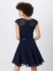Swing Swing Damen Kleid Mila uni 2110-84-00078 Produktbild-Vorschau 3