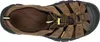A top-down view of a brown KEEN sandal. Produktbild-Vorschau