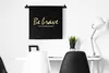 MuchoWow® Wandteppich Wandbehang Zitate - Gold - Schwarz Produktbild-Vorschau 3