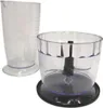 A blender attachment and a measuring cup are shown against a white background. Podgląd zdjęcia produktu
