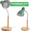 LUMILED stolná lampa E27 zásuvka 13W zelené drevo detaily Náhľad obrázku produktu 6