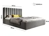 BESILIO Bett mit hohem Kopfteil für Schlafzimmer 120x200 Produktbild-Vorschau 6