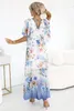 Numoco Maxikleid für Frauen Quedulfus azurblau One size Produktbild-Vorschau 3