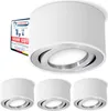 CELI-1W 4er Set LED Aufbauspot weiß rund - 4x Produktbild-Vorschau 1
