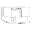 vidaXL Couchtisch Schwarz 55x55x36,5 cm Holzwerkstoff Produktbild-Vorschau 6