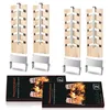 Set di 4 tavolette di legno rustiche in acciaio Anteprima dell’immagine prodotto 1