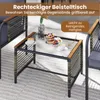 Zestaw mebli ogrodowych z polyrattanu COSTWAY, meble Podgląd zdjęcia produktu 4