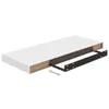 vidaXL Étagère suspendue blanc brillant 60x23,5x3,8 cm MDF Voir les images du produit 13