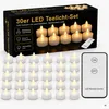 MONZANA LED Teelichter mit Fernbedienung, flackernd, 30er Produktbild-Vorschau 4
