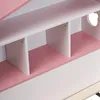Hausform Kinderbett Weiß-Rosa mit Bücherregal, Produktbild-Vorschau 8