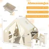 COSTWAY 6In1 Kinderzelt Holz mit verstellbarer Kindertisch, Produktbild-Vorschau 7