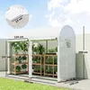 Outsunny Foliengewächshaus Treibhaus Frühbeet 4 Fenster&2 Produktbild-Vorschau 3