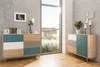 Kommode CUBA Sideboard Anrichte Sonoma Eiche weiß grau Produktbild-Vorschau 5