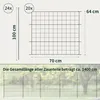 Teichzaun Gartenzaun Hundezaun - Metall Gitterzaun aus Produktbild-Vorschau 2