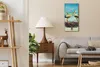 Leinwand Wanduhr Wandkunst Uhr 30x60 Malerei Abstrakte Produktbild-Vorschau 3