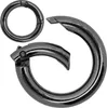 1 Ring Karabiner Rund | 34mm x 6mm anthrazit Produktbild-Vorschau