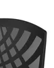 A close-up of a black mesh office chair back with a geometric pattern. Náhled obrázku produktu